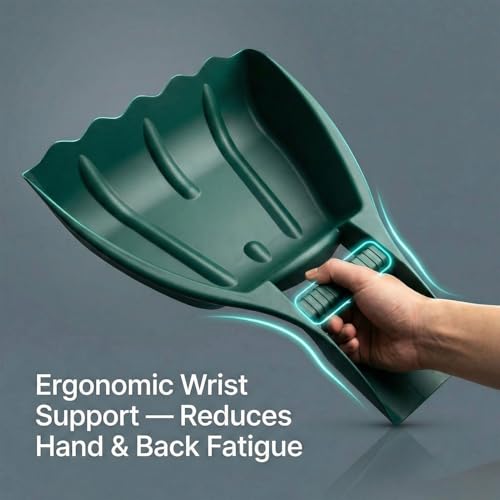 Pelles à feuilles grand volume avec poignée ergonomique