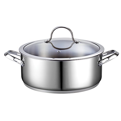Cooks Standard 7-Quart Classic Stainless Steel Dutch Oven Casserole Stockpot With Lid #TOP3