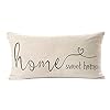 MFGNEH Home Sweet Home Quotes Farmhouse Pillow Covers 12×20 InchHome Decorative Throw Pillow Case Cushion CoverHome GiftsHousewarming Gift