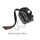 Leder Kopfmaske Bondage BDSM - Weiche Kunstleder Maske für Herren Damen - Fetisch Kopfbedeckung Cosplay Halloween Mit Perücke