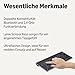 Amazon Basics Kabellose Tablet-Tastatur, tragbar, kompatibel mit PC, MacOS, Laptop, Smartphone, Tablet
