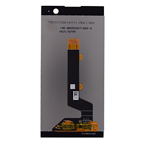 Image of LCD Screen Display with Digitizer Touch Panel Without Bezel Frame Compatible with Sony Xperia XA2 H3113 H3123 H3133 H4113 H4133(Black)