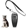 2-in-1 Dog Clicker and Whistle for Training, Professional Dog Training Clickers with Lanyard, Durable Dog Clickers for Training Puppies and Pets, Effective Dog Whistle Obedience Trainer Tool