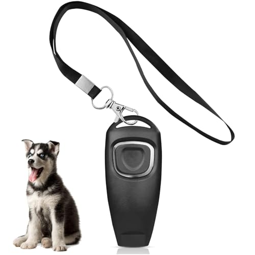 Dog Clicker & Whistle for Training 2-in-1 Dog Training Tool