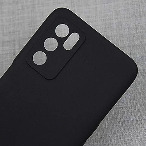 Image of Mobile Back Cover Case for Oppo A16 / Oppo A16S (Silicone Case|CameraProtection|Black SC1510)