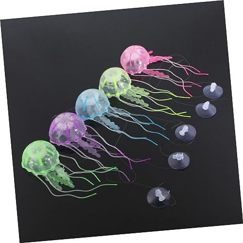 Ipetboom 5 Pçs Artificial Medusa Aquário Efeito Brilhante Artificial Medusa Artificial Tanque De Pei