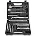 XtremepowerUS 17 Pc Drill Bits & Chisel Sds Plus Rotary Hammer Bits Set