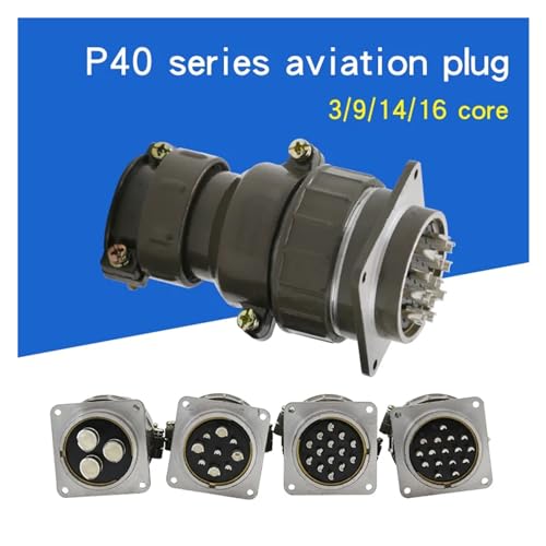 Conector circular P40 serie aviación diámetro 40mm miniatura 3
