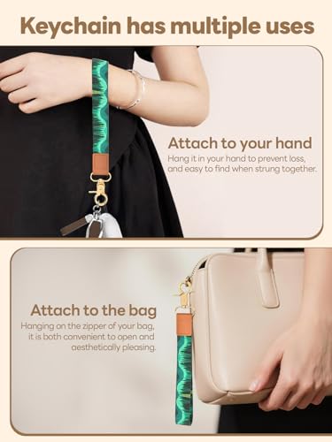Image of Wristlet Keychain for Women and Men, Key Chain Holder, Wrist Lanyard for Keys