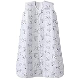 Halo 100% Cotton Muslin Sleepsack Wearable Blanket, Grey Dogs, Medium