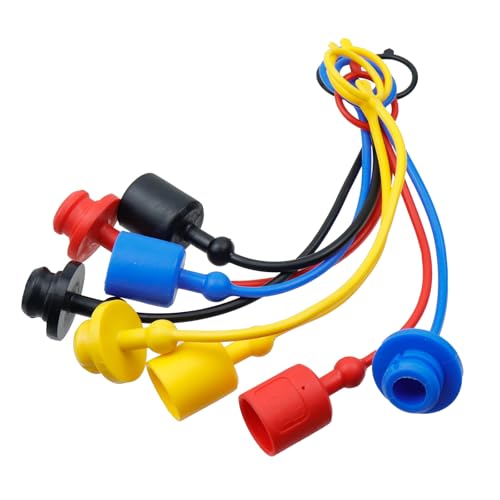 Image of 4 Set of Hydraulic Quick Connect Coupler Male Dust Cap and Female Plug Cover 1 /2 Dust Caps Plugs 4 Color Rubber Quick Disconnects Port Plug Fittings (ISO-A 1 /2)