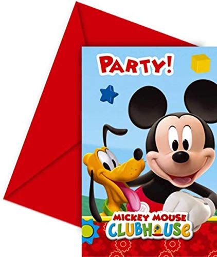 DECORATA PARTY Inviti Compleanno Topolino Disney 12 Pezzi...