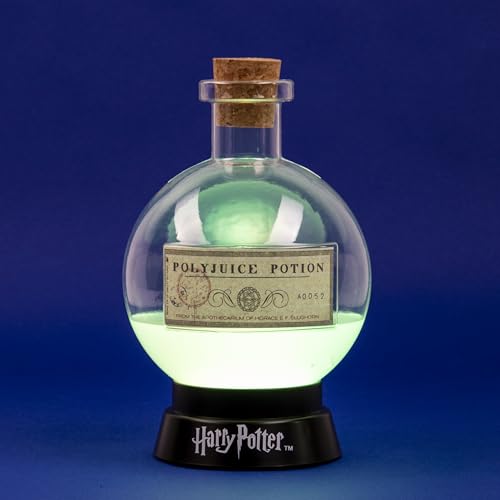 WONDEE Harry Potter Lampada da Tavolo e Luce Notturna Pozione Mágica, Harry Potter Gadget Ufficiale, Harry Potter Regali per Donna, Uomo, Bambino, Bambina e Ragazza, Regalo per Bambini e Adulti