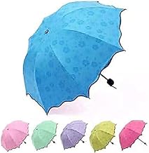 BRIGHTZONE Light And Beautiful Travel Magic Umbrella, Water Contact Gets Pattern Automaticly, Strong, Cute Designs, Folding Umbrella for Rain, Sun 2 Persons Adult Kids & Women