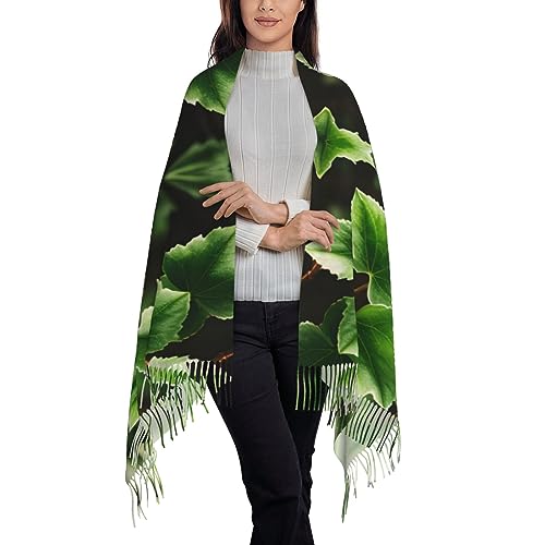 Ivy Blossoms Tree Print Tassel Scarf For Women Men,Soft Scarf Shawl For Winter Fashion, Lightweight Scarf Shawl3