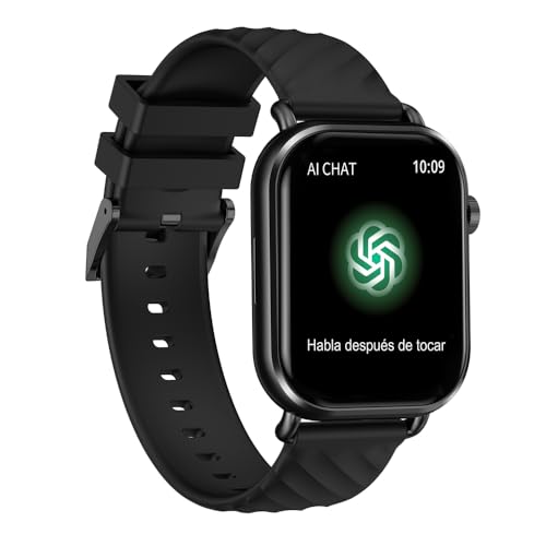 La mejor comparación de redlemon smartwatch los más recomendados. 44 STF | Smartwatch Kronos AI Chat | Pantalla AMOLED 2 Pulgadas | Chat GPT Incorporado | Certificación IP67 Sumergible | Salud Femenina | Modo Multideportivo