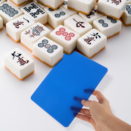 Bandeja automática para mezclar fichas de Mahjong, 14x19 cm miniatura 6