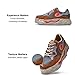 UIN Men's Fashion Chunky Sneakers Lightweight Walking Casual Slip Ons Art Painted Travel Skate Shoes Sanamolls Ⅰ Walnut (8)