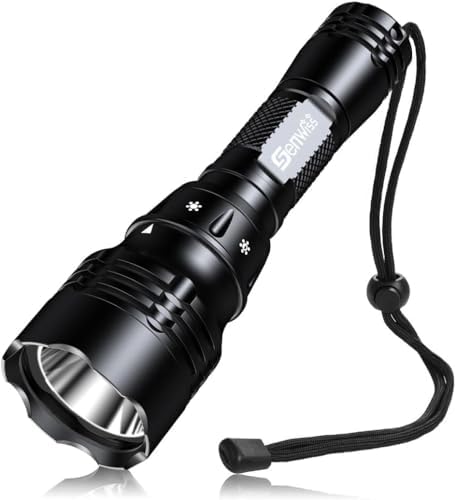 Diving Torch, 1000 Lumen Rotary Switch Rechargeable LED Dive Torch