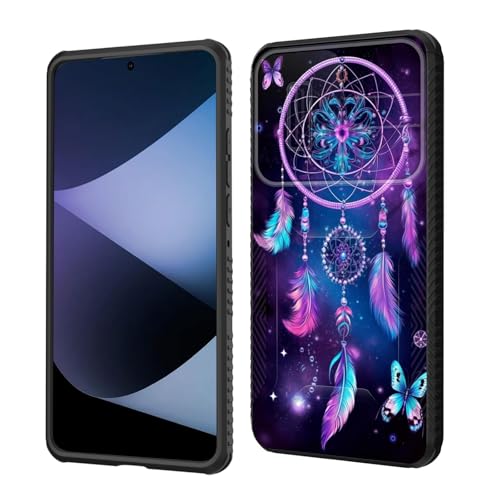 wiaekosef for Galaxy A36 5G/A56 5G Case Built in Slide Camera Lens Cover,Heavy Duty Shockproof Protection Dual Layer Case for Samsung Galaxy A36 5G/A56 5G 6.7" 2025,Butterfly Dream Catcher