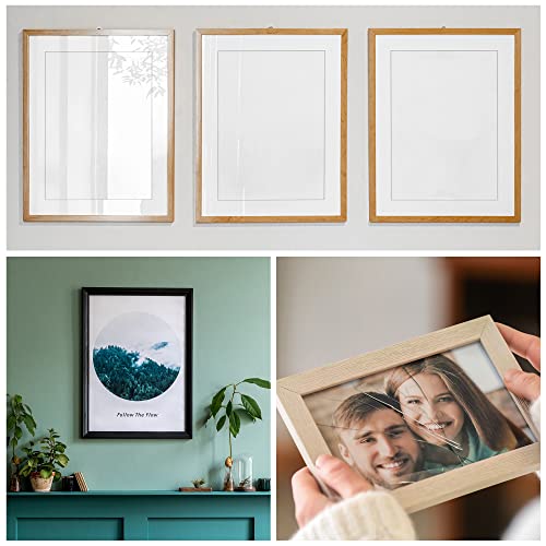 Image of MECCANIXITY Clear Acrylic Plastic Sheet Transparency Panel 4x6inch 0.02'' Thick for Picture Frame Replacement, Crafts, Pack of 10