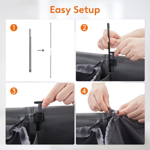 Lifewit 105L Double Laundry Hamper with Lid and Removable Laundry Bags, Divided Basket with Handles, Large Separated Clothes Basket for Bedroom, Bathroom, College Dorm, Laundry Sorting, Grey - Cosy Home Interiors Lifewit 105L Double Laundry Hamper with Lid and Removable Laundry Bags, Divided Basket with Handles, Large Separated Clothes Basket for Bedroom, Bathroom, College Dorm, Laundry Sorting, Grey - Image 5