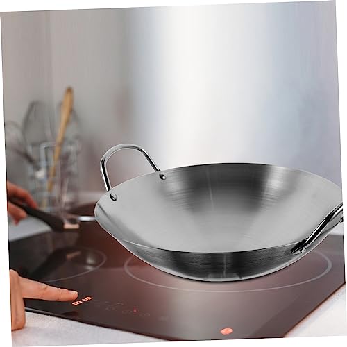 Wok de Acero Inoxidable con Asas Binaurales Práctico miniatura 4