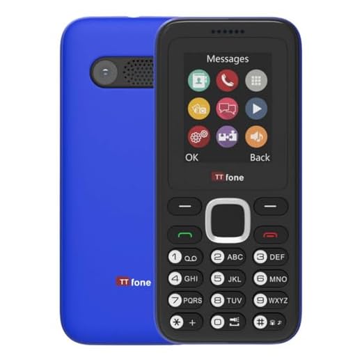 TTfone TT150 Téléphone Portable Basique Débloqué avec Bluetooth, Batterie Longue Durée, Double SIM avec Appareil Photo et Jeu, Facile à Utiliser, Robuste et Léger (Blue)