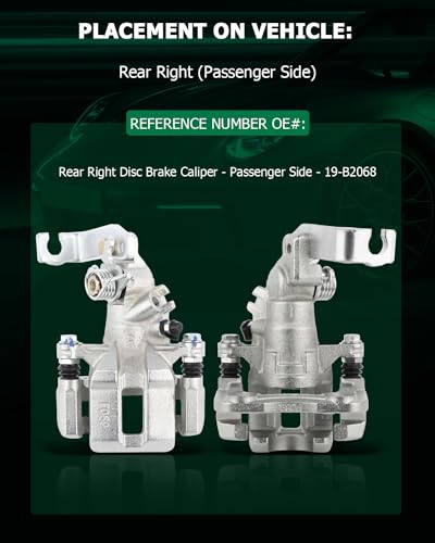Image of SCITOO Rear Right Brake Caliper With Bracket 19-B2068 Compatible For Acura TSX 2004-2008 For Honda For Accord 1998-2007