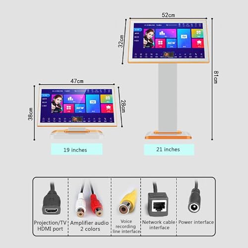 Machine de karaoké écran tactile commande vocale et disque dur 500G