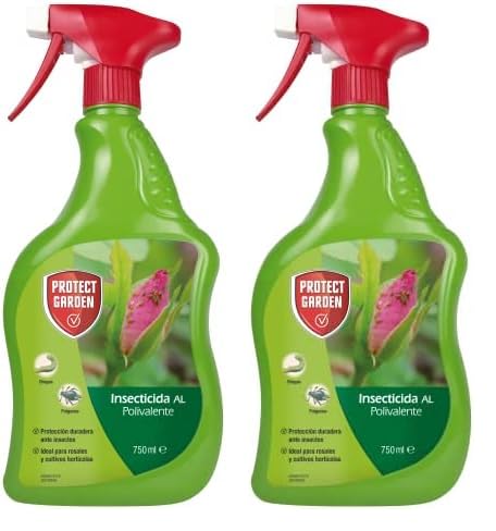 PROTECT GARDEN Insecticida polivalente para jardín, pulgones y orugas. Listo uso, Aerosol (Paquete de 2)