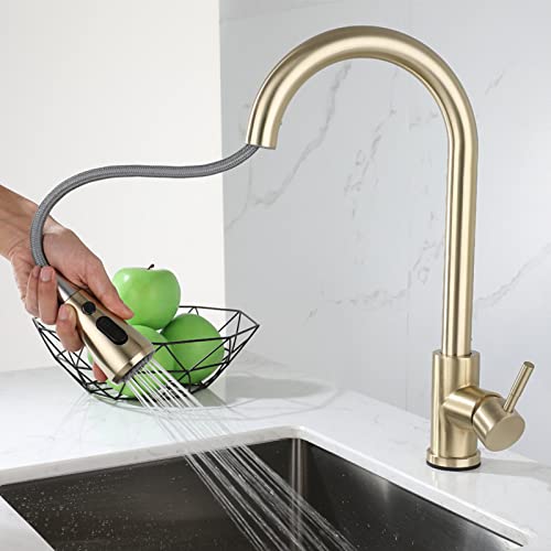 Capteur tactile retirer les robinets de cuisine pour évier noir