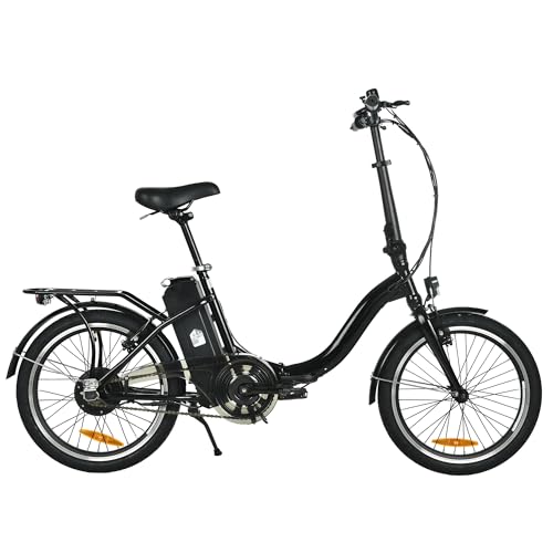 Eleglide 20' Faltbares E-Bike für Erwachsene, 250W City Elektrofahrrad mit 36V 7.8Ah Akku, 25km/h, 60–80km Reichweite, LED-Display, V-Bremse, mit Gepäckträger und Licht