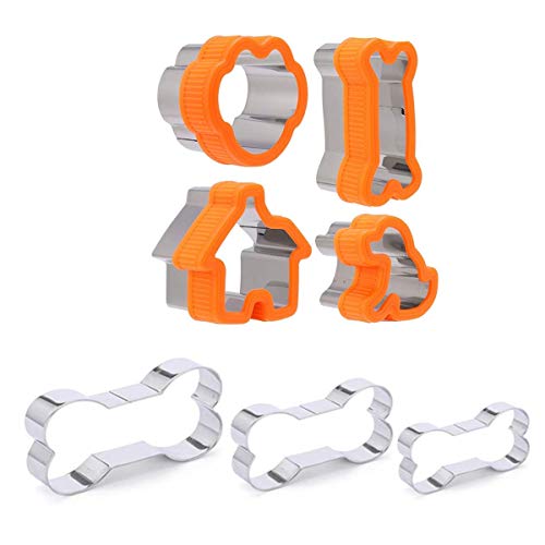 Dog Bone Cookie Cutter Set - Including Dog Bone, Paw Print, Puppy