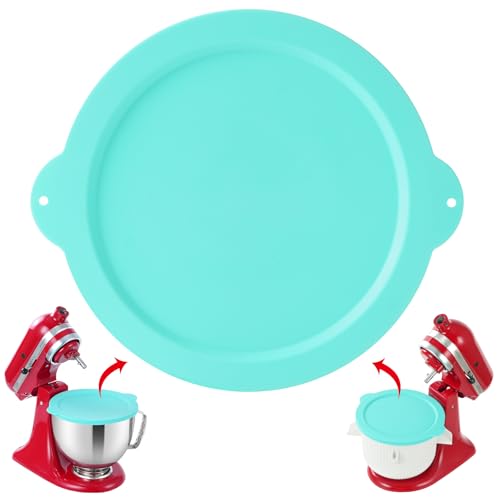 Silicone Lid Compatible with KitchenAid 2QT Ice Cream Mixing Bowl and 5QT Stainless Steel Bowl, Dishwasher Safe, Microwave Up to 200°C (392°F), Freezer Safe (Not Included)