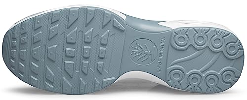 Image of DOUSSPRT Womens Walking Sneakers Slip on Sock Shoes Mesh Air Cushion Platform Workout Tennis Loafers Fashion Casual 002 Greyblue US Size 9.5