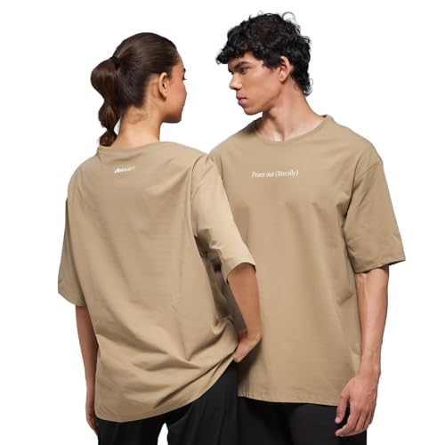 Image of Boldfit Tshirt for Man Unisex Oversized Tshirt for Woman Graphic Tees Supreme Comfort, Effortless Style Oversized T Shirt for Men, Breathable Polycotton T-Shirt for Lounging, Casual Outing, Yoga Wear
