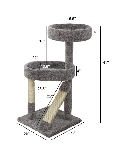 Árbol para Gatos New Cat Condos 20"x20"x41" miniatura 3