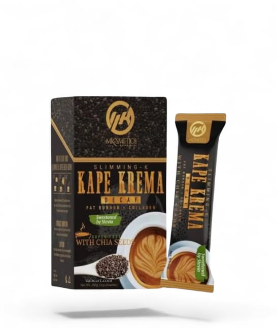 Madam Kilay KAPE KREMA Decaf Coffee with Collagen & Chia Seeds - 10 Sachets