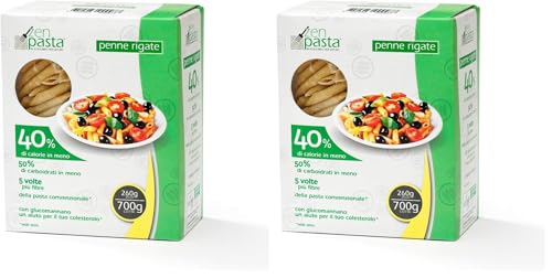 Zenpasta Macarrones con Konjac Penne Rigate 260 g (Paquete de 2)