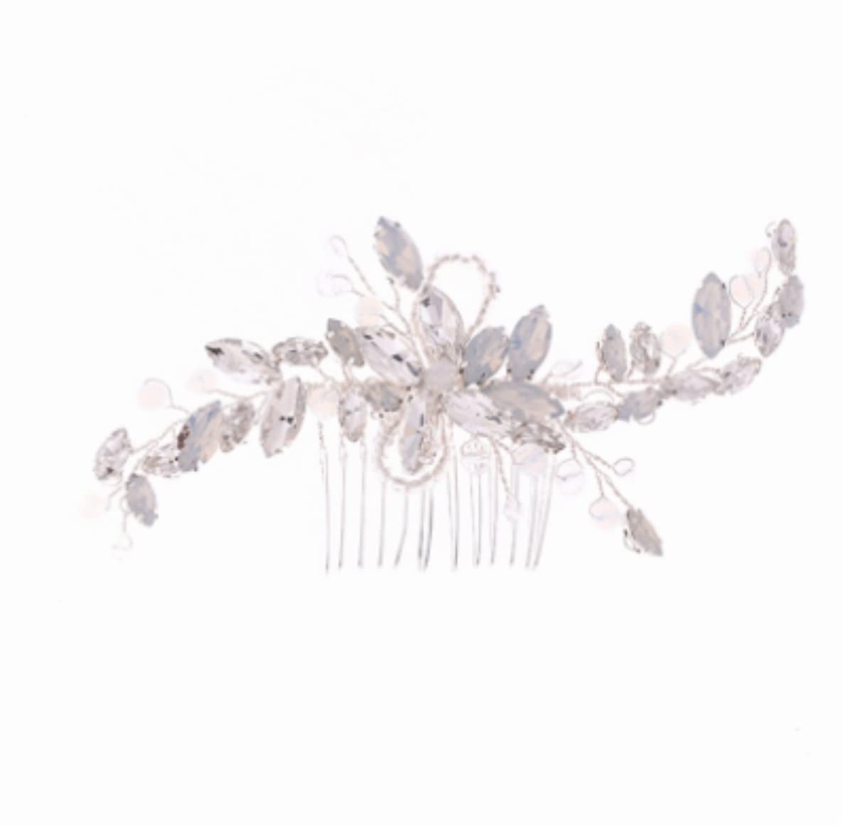 Pettini Laterali Donna Pettini Laterali per Capelli Fiori di Strass Pettini per Capelli, Pettine per Capelli per Donne No Slip Styling Girls Pettinini Fermacapelli