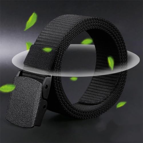 Non-metallic Non-magnetic Buckle Nylon Belt, Outdoor Sports Adjustable Slide Plastic Buckle Web Canvas Belt2