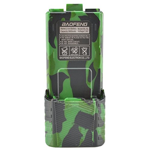 Baofeng 7.4v 3800mAh Li-ion Extended Battery Green