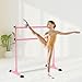 Lifeswell Height Adjustable Ballet Barre, 4ft Heavy Duty Freestanding Dance Bar with Steel Cross Bar, Anti-Slip Sturdy for Kids & Adults, Ideal for Home, Ballet, Fitness, Yoga