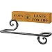 Decorative Wrought Iron Hand Towel Holder | Swirl Towel Bar Rack for Kitchen, Bathroom etc. | Wall Mount Dish Towel Rod Hanger | Handmade by RTZEN-Décor | Easy Installation