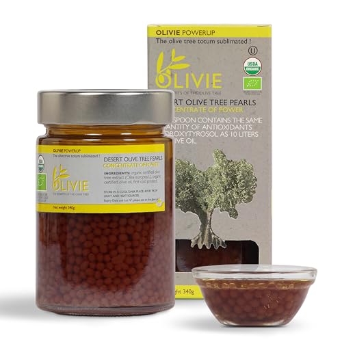 Organic Olive Leaf Extract Capsules, PowerUp Pearls by OLIVIE, An...