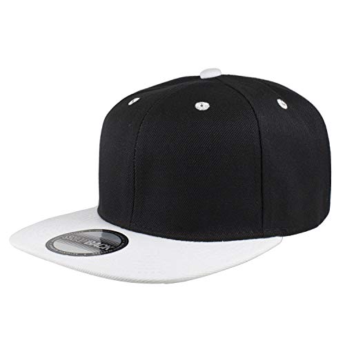 Image of Gelante Plain Blank Flat Brim Adjustable Snapback Baseball Caps Wholesale LOT 12 Pack