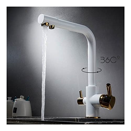 Robinet de cuisine rotatif à 360 avec purification eau potable 3/8 - 5