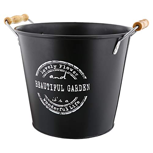 ベストコ 鉢カバー ボタニカルインテリア バスケット NE-161 M ブラック