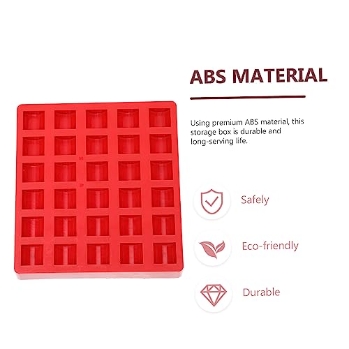 2 piezas contenedor para monedas rojo con compartimentos miniatura 2